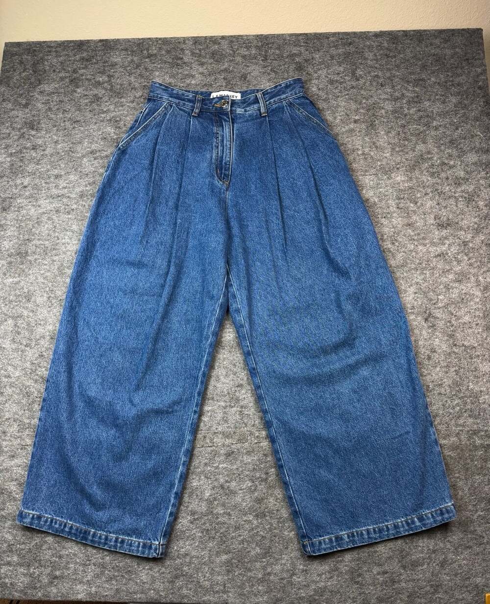 L.F. Markey Myles Jeans Size US 6 Pleated Wide Leg